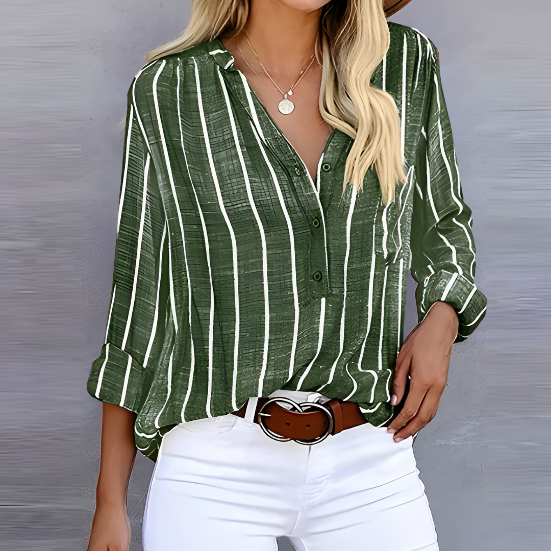 Jantien - Trendy Blusa de rayas para mujer