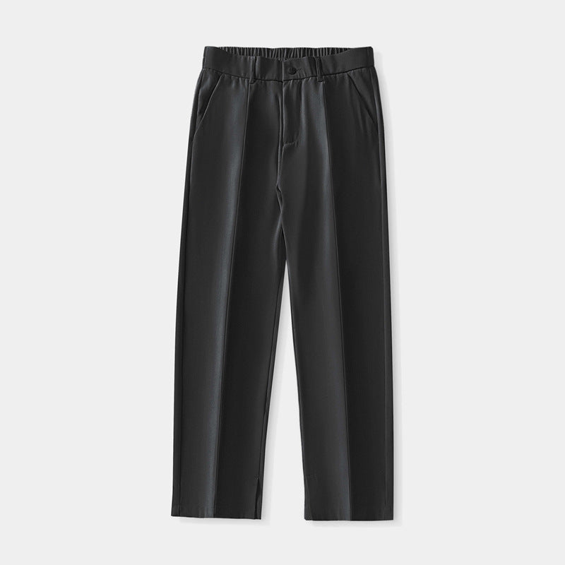 Pantalones rectos plisados para hombre