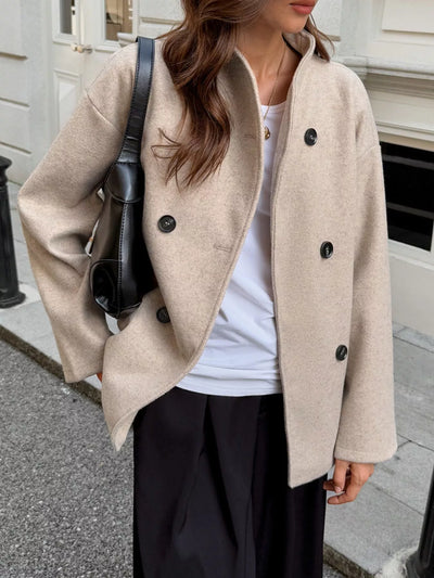 Chaqueta de lana suave para mujer - Enore