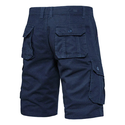 Pantalones cortos hombre bolsillos cargo algodón casual - Jason