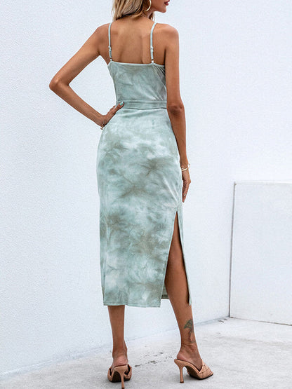 Maxi Vestido Alondra Tie-dye Slit