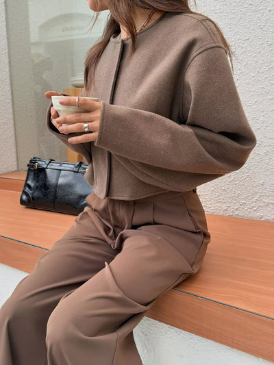 Chaqueta corta de lana para mujer - Sabrina