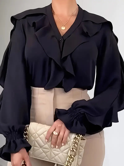 Blusa con volantes Isabelle para mujer - romántica y elegante