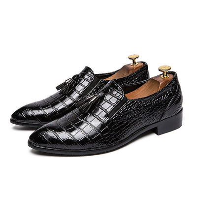 Mocasines de hombre de cuero elegante con borlas - Dominik
