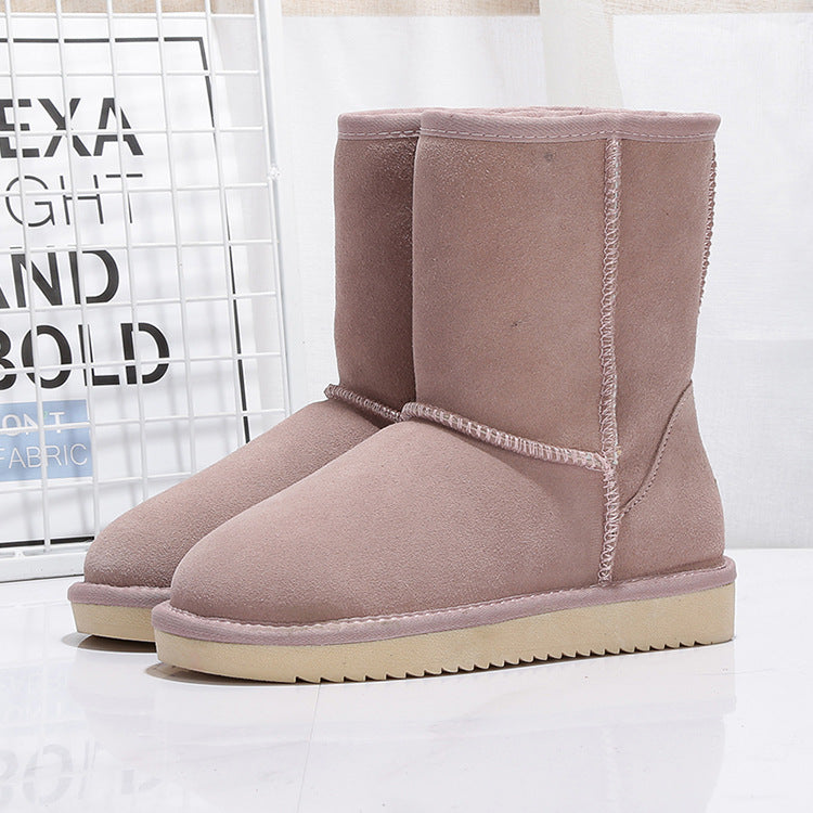 Botas de invierno para mujer en ante con forro interior calido - Thalia