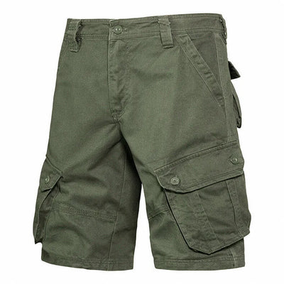 Pantalones cortos hombre bolsillos cargo algodón casual - Jason