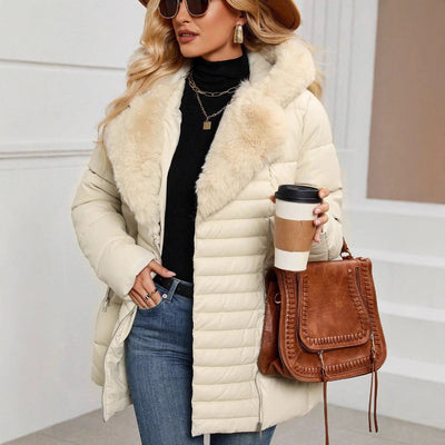 Chaqueta acolchada para mujer efecto envolvente - Eliande