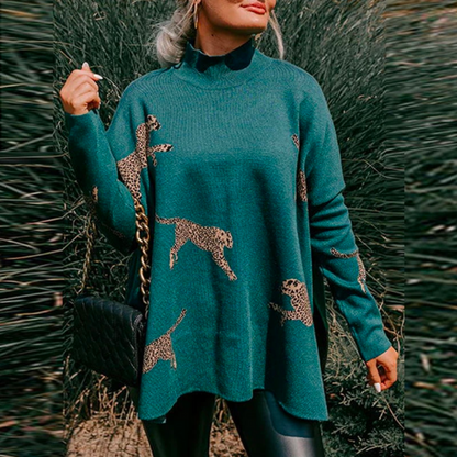 Chiara - Cálido y único jersey de leopardo