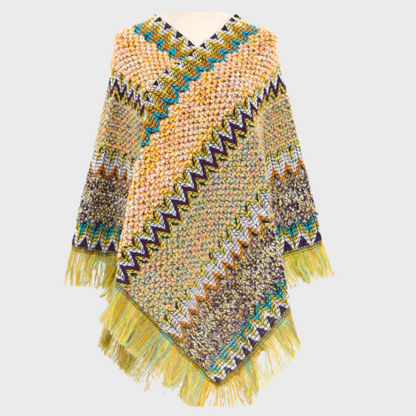 Louisa - Poncho de mujer de inspiración boho