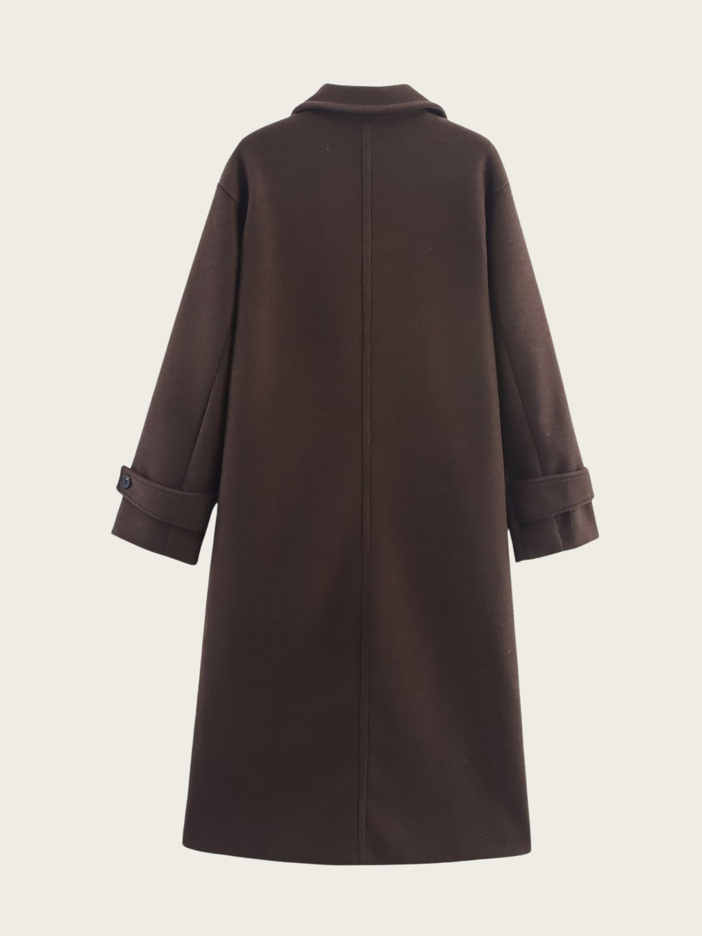 Abrigo largo de mujer con solapas clasicas -  Aleida