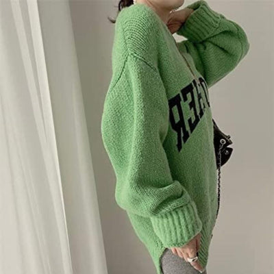 Amy - Jersey de punto con letras en contraste