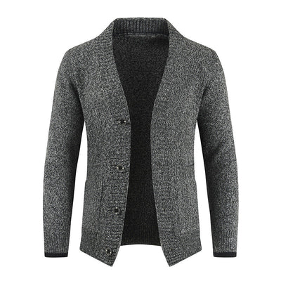 Cardigan de punto para hombre con cuello chal - Emil