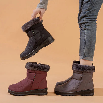 Alyna - Botas de invierno para mujer, cálidas y cómodas