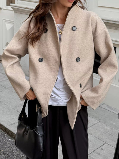 Chaqueta de lana suave para mujer - Enore