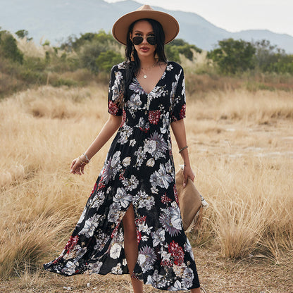 Andara - Vestido de playa con estampado floral