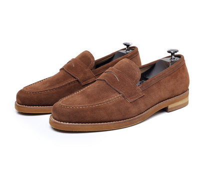 Mocasines hombre cuero genuino estilo clásico marrón - Whitmore