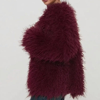 Abrigo para mujer de textura esponjosa - Maelinne