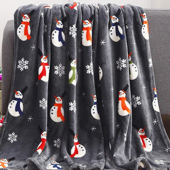 Manta térmica con estampado navideño