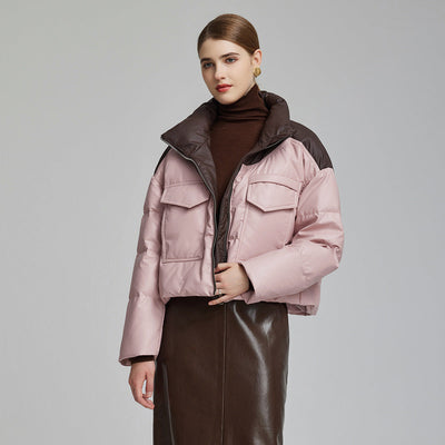 Cazadora para mujer efecto piel acolchada - Édrine