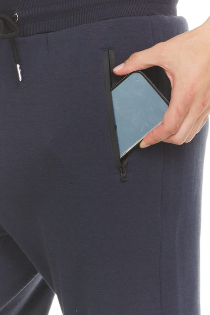 Logan - Pantalón de deporte casual con cremallera