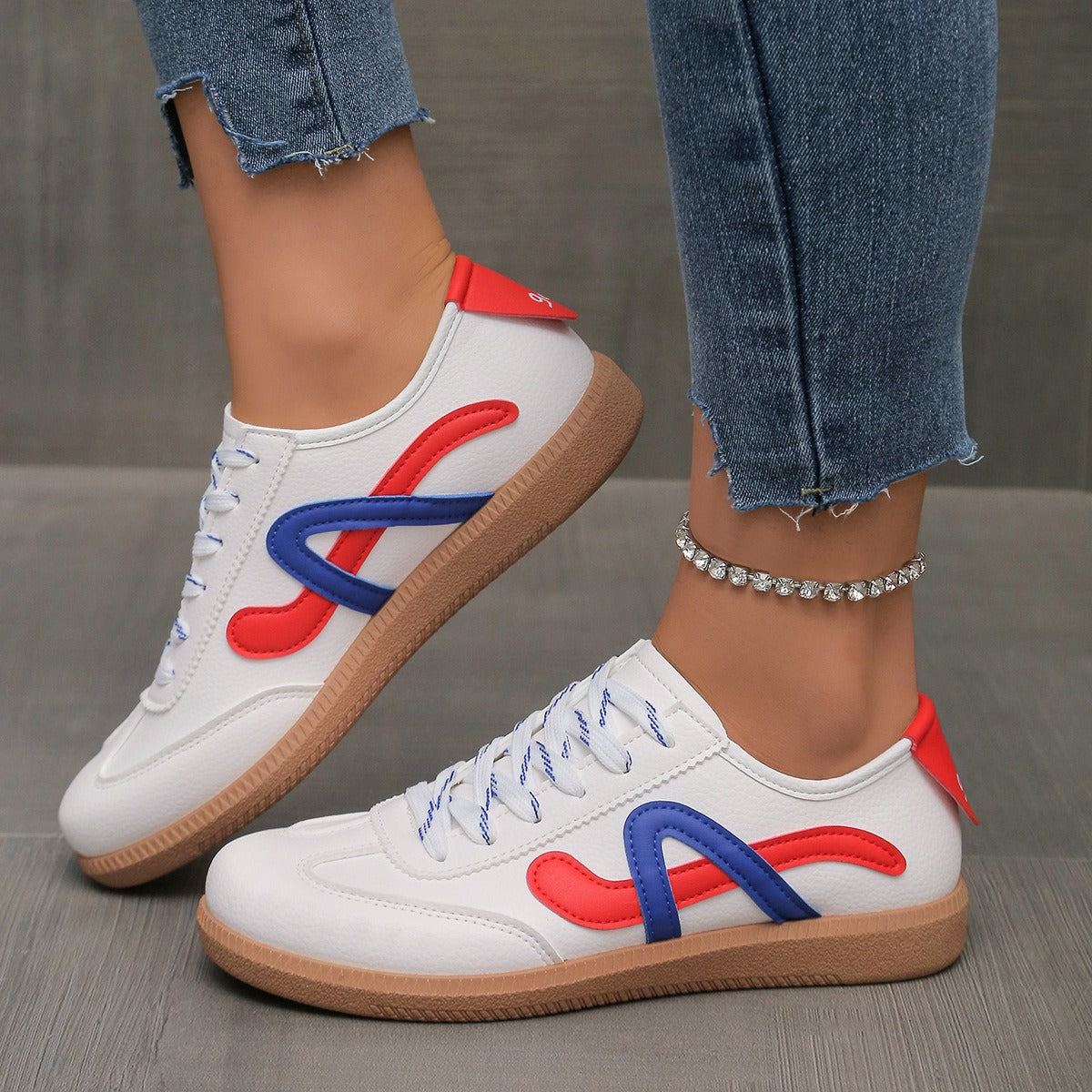 Zapatillas deportivas mujer estilo retro training plano - Daniela