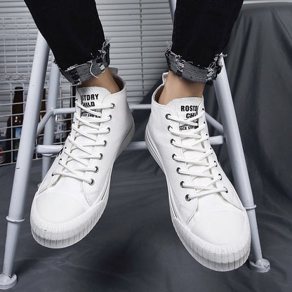Zapatillas altas hombre lona estampado urbano estilo casual - Damián