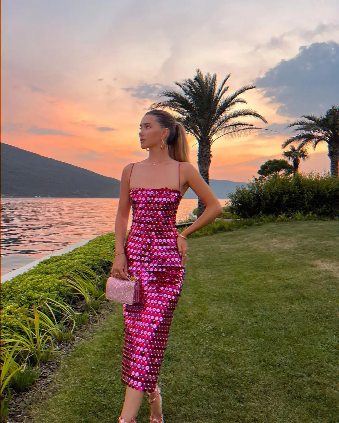 Ester - Vestido de noche brillante