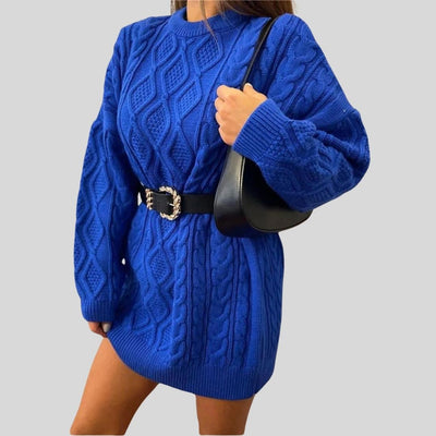 Enna - Vestido de punto texturizado con diseño de punto por cable y corte holgado