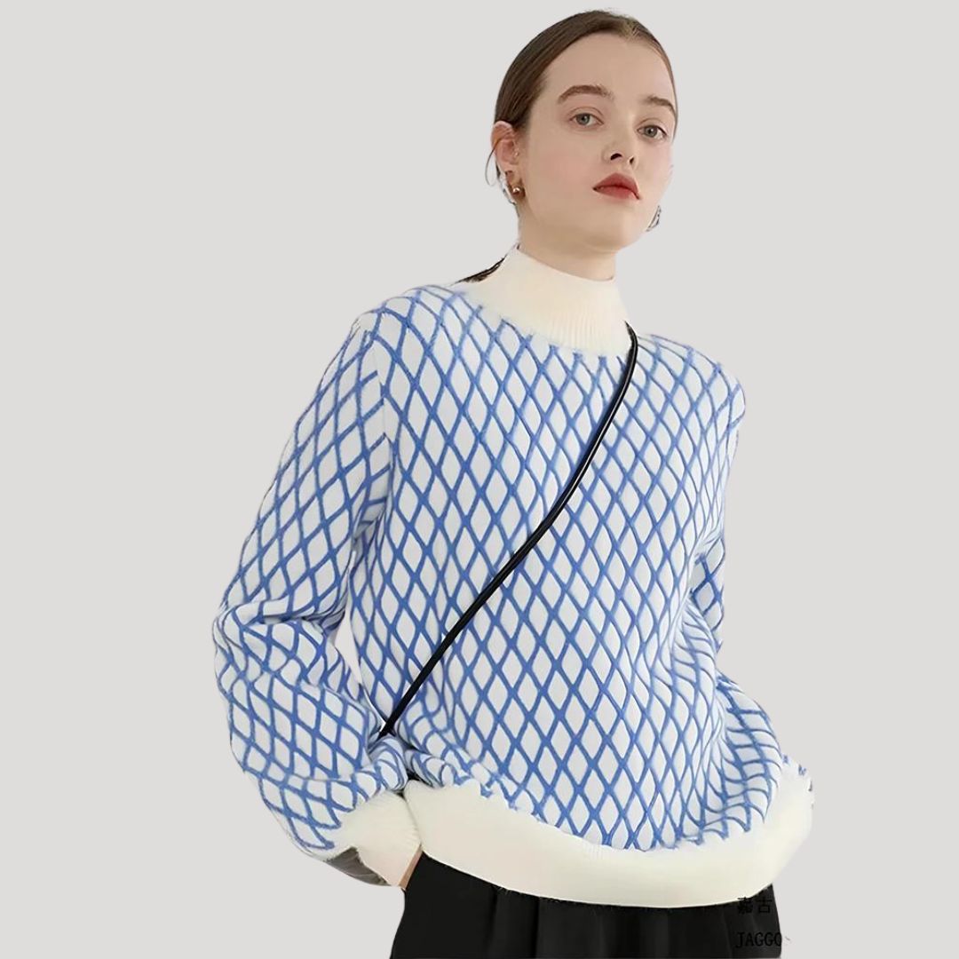 Amely - Jersey estampado con mangas globo