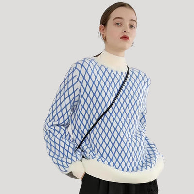 Amely - Jersey estampado con mangas globo