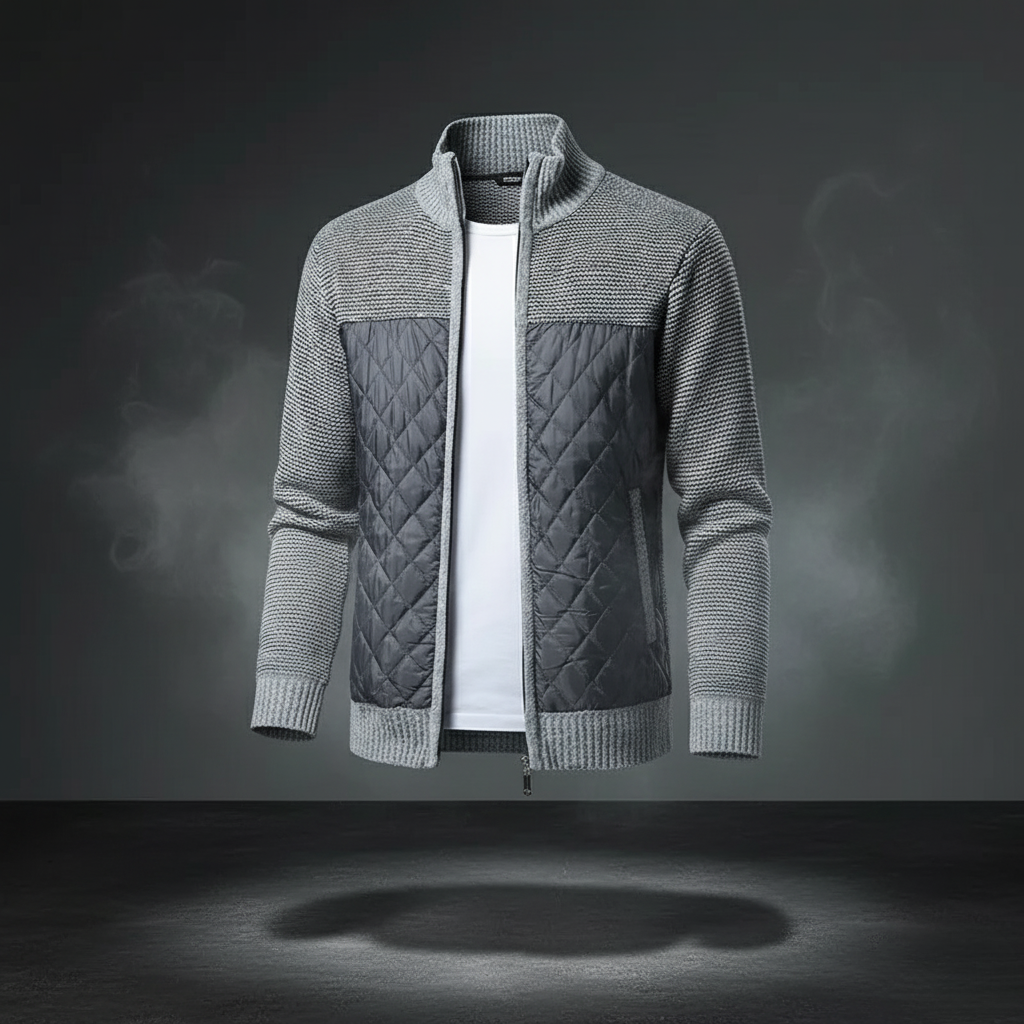 Chaqueta de punto con acolchado para hombre - Foster