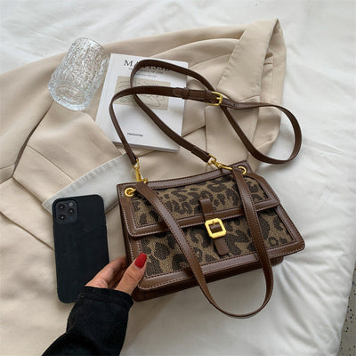 Bolso cuadrado estampado leopardo - Selinne