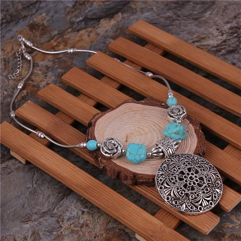 Collar plateado Serenity Boho