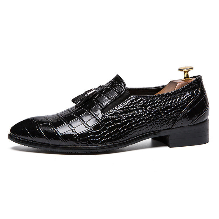 Mocasines de hombre de cuero elegante con borlas - Dominik