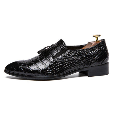 Mocasines de hombre de cuero elegante con borlas - Dominik