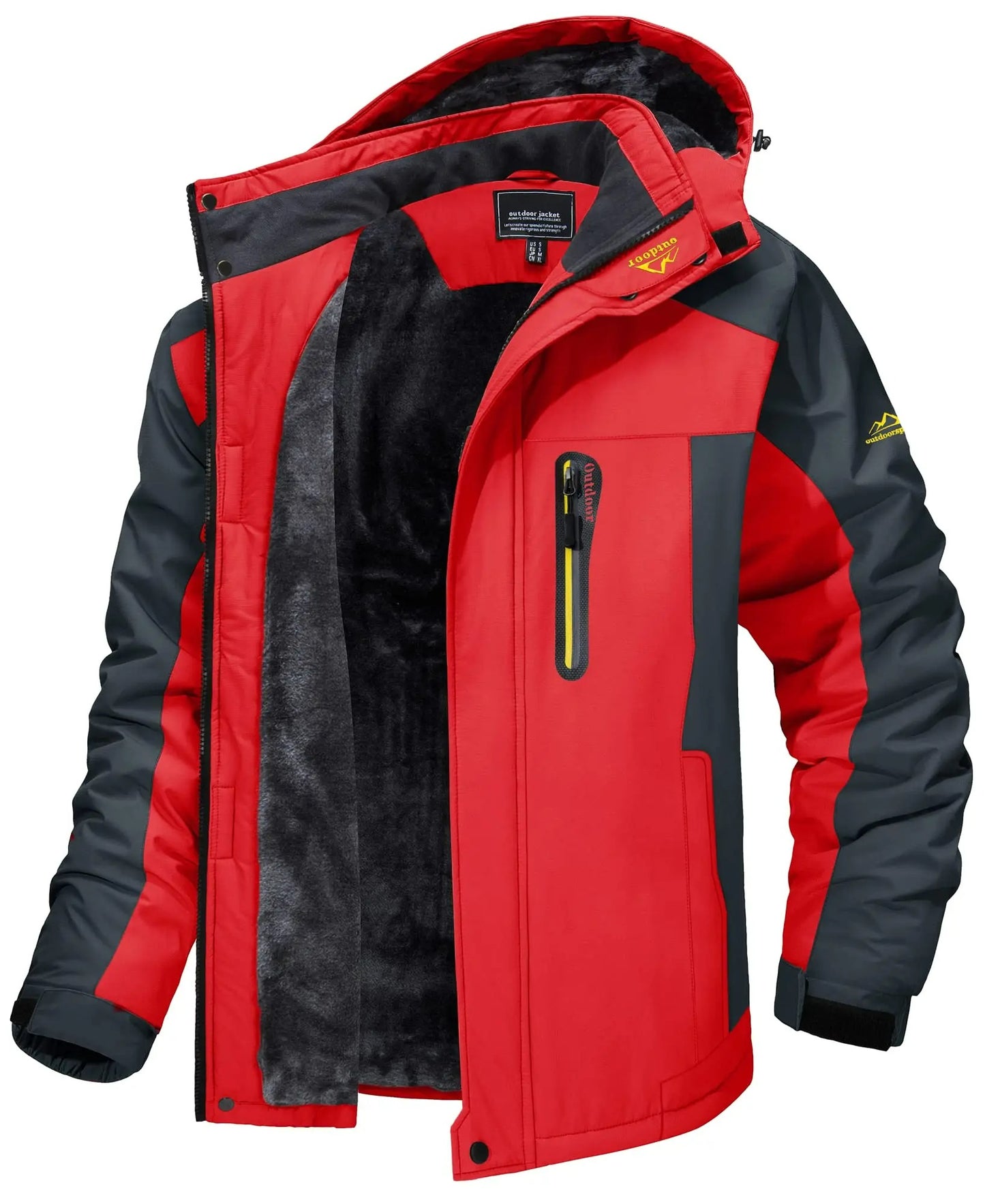 WinterWard Chaqueta Impermeable con Forro Polar