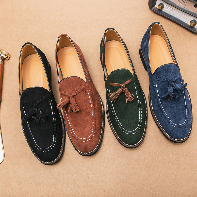 Mocasines para hombre efecto ante con borlas - Marven