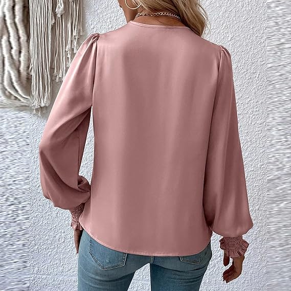 Farah - Elegante blusa con cuello en V