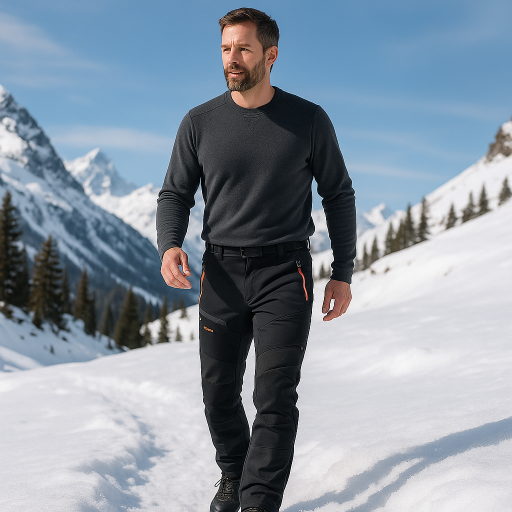 Pantalones para hombre cortaviento de montaña - Auren