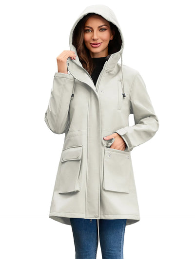 Chaqueta softshell impermeable con capucha para mujer - Elina