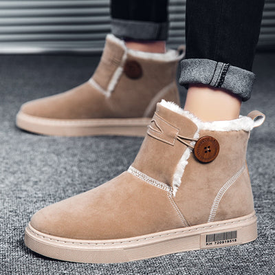 Botines de invierno para hombre en ante con forro calido - Danny