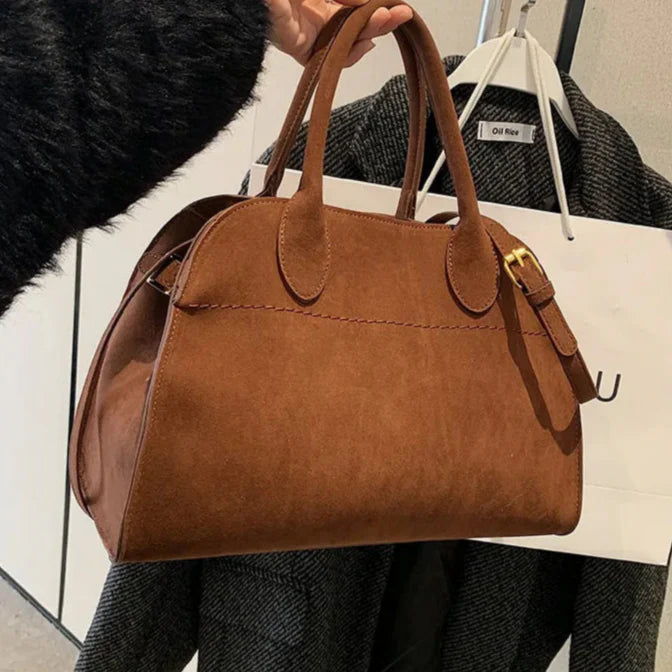 Bolso de mano en gamuza para mujer - Ember