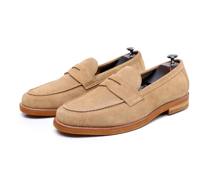 Mocasines hombre cuero genuino estilo clásico marrón - Whitmore