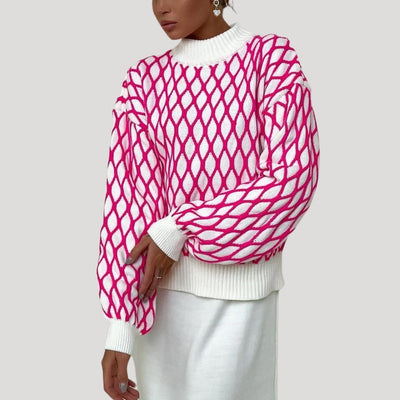 Amely - Jersey estampado con mangas globo