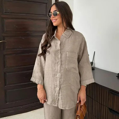 Nienke - Conjunto suelto vintage para mujer