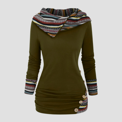 Marja - Sudadera con capucha para mujer de estilo boho