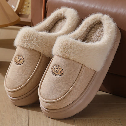 Pantuflas de hombre Cálido forro de piel Antideslizante - Lars