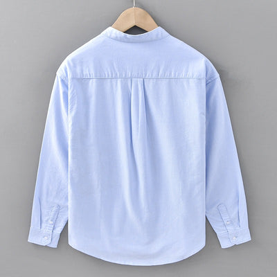Camisa para hombre de algodón lavado estilo holgado - Elías