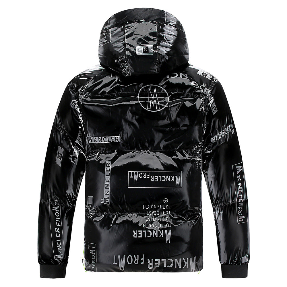 Chaqueta acolchada para hombre efecto vinilo con capucha - Lanuz