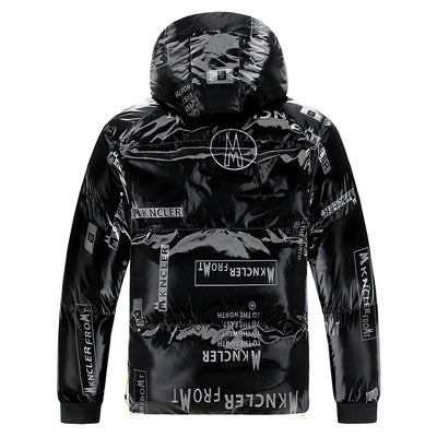 Chaqueta acolchada para hombre efecto vinilo con capucha - Lanuz